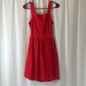 Red JCREW dress